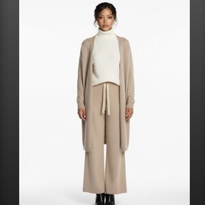 Cream Chunky Knit Turtleneck Sweater